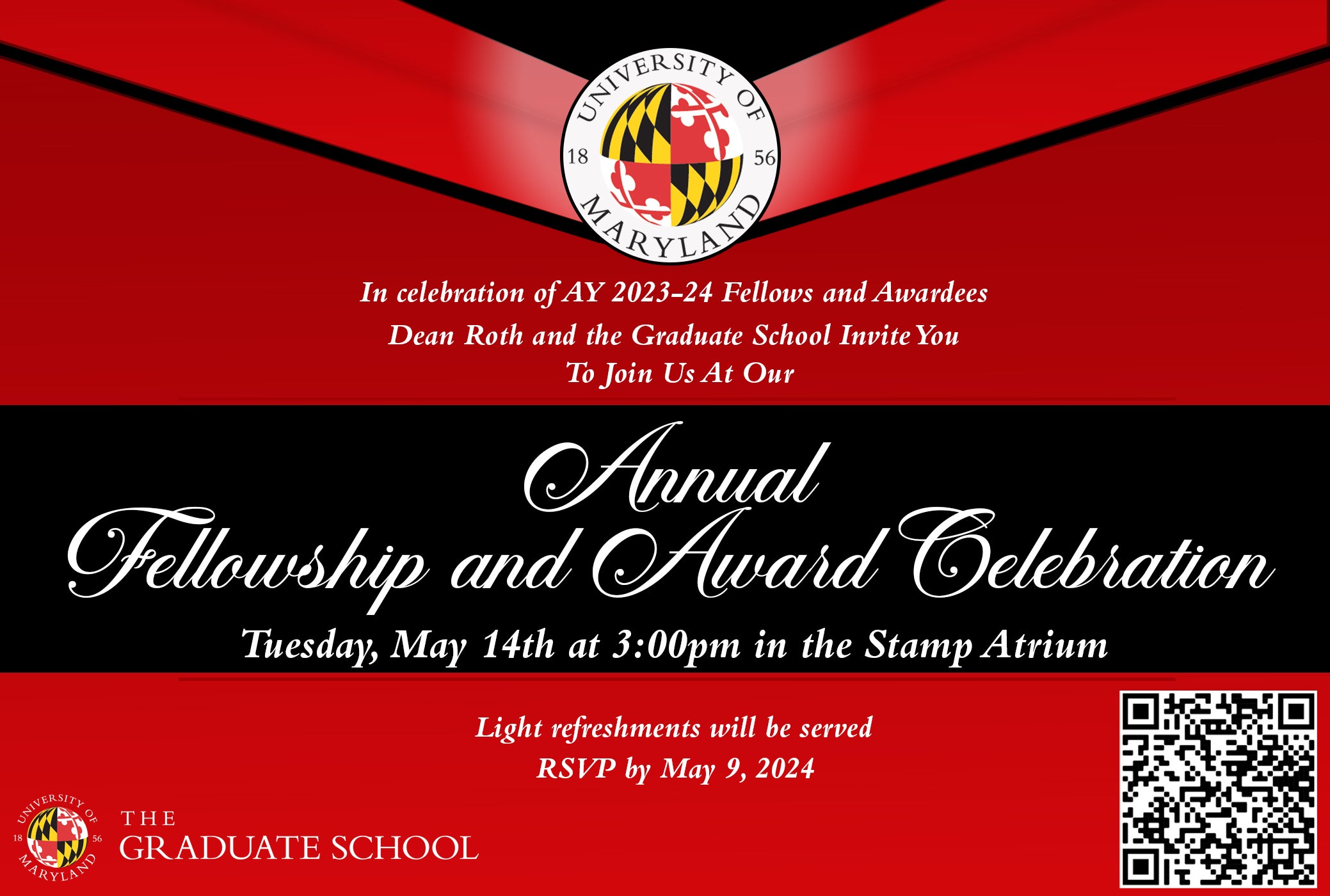 Fellowship and Award celebration invite