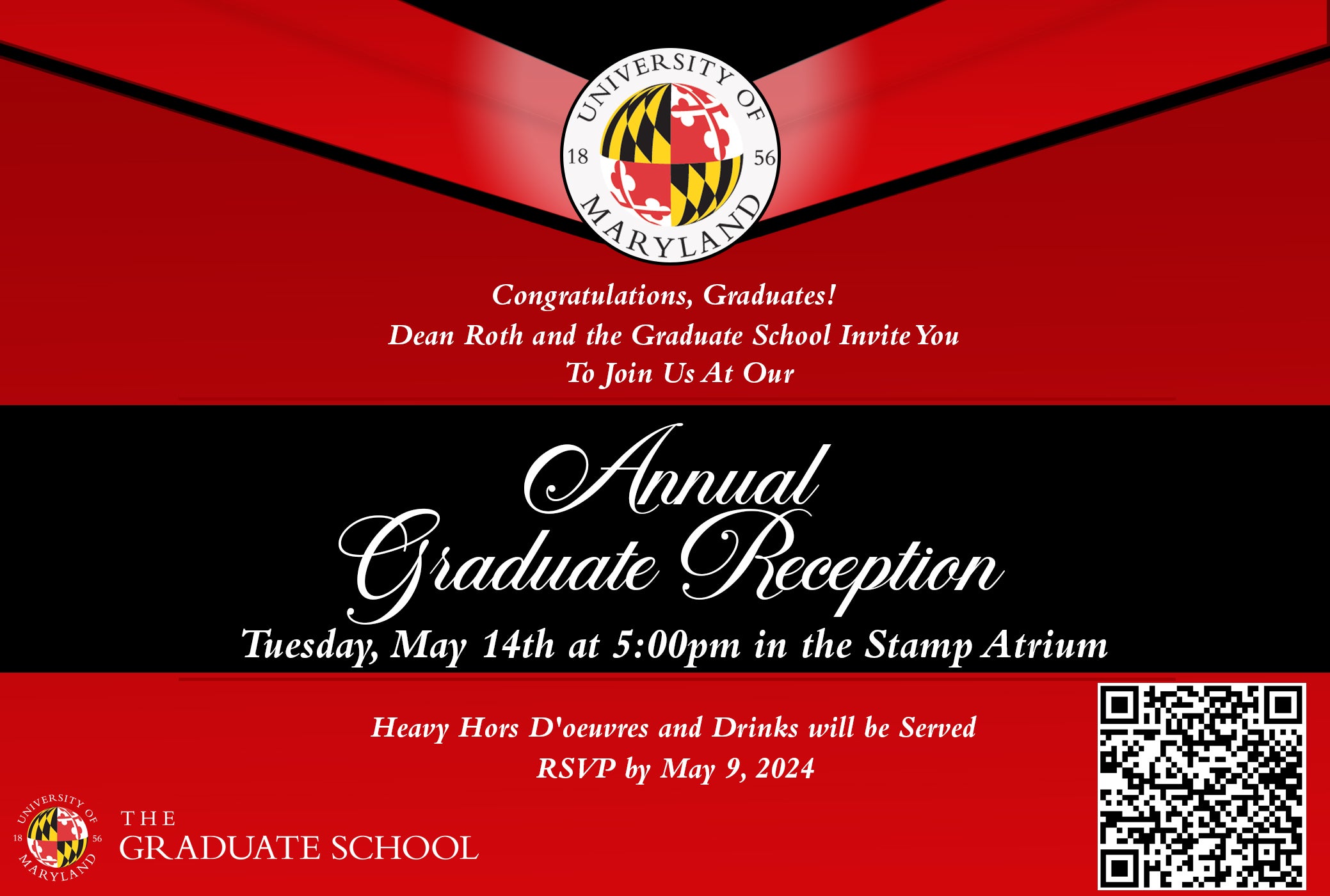 Doctoral Graduation Reception invite
