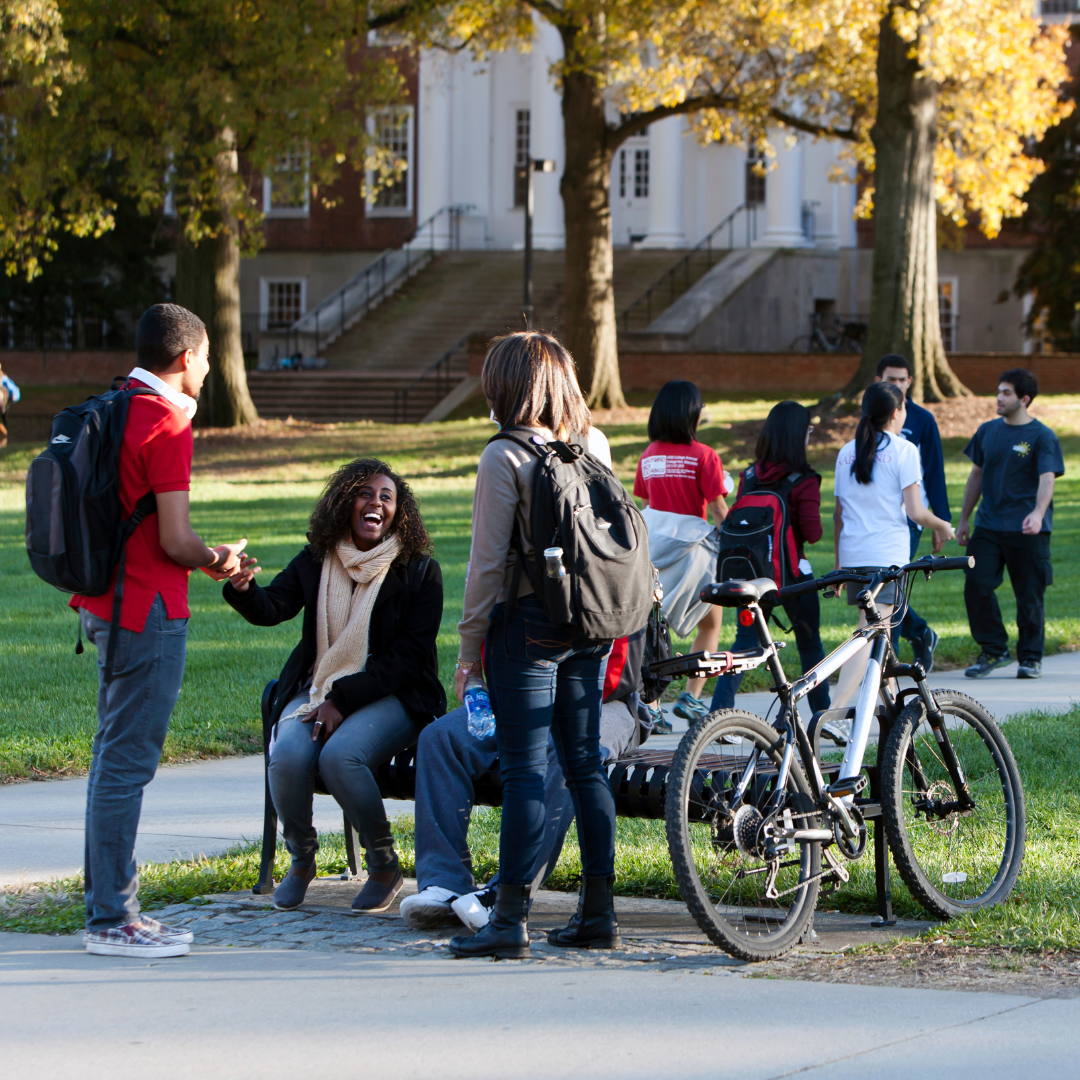 Students on Mckeldin Mall