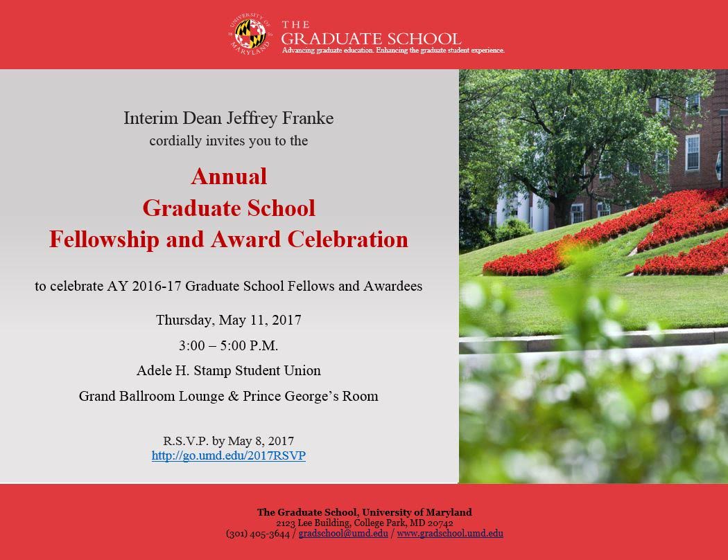 Annual Graduate School Fellowship and Award Celebration