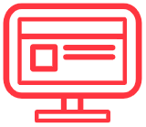 Computer monitor icon