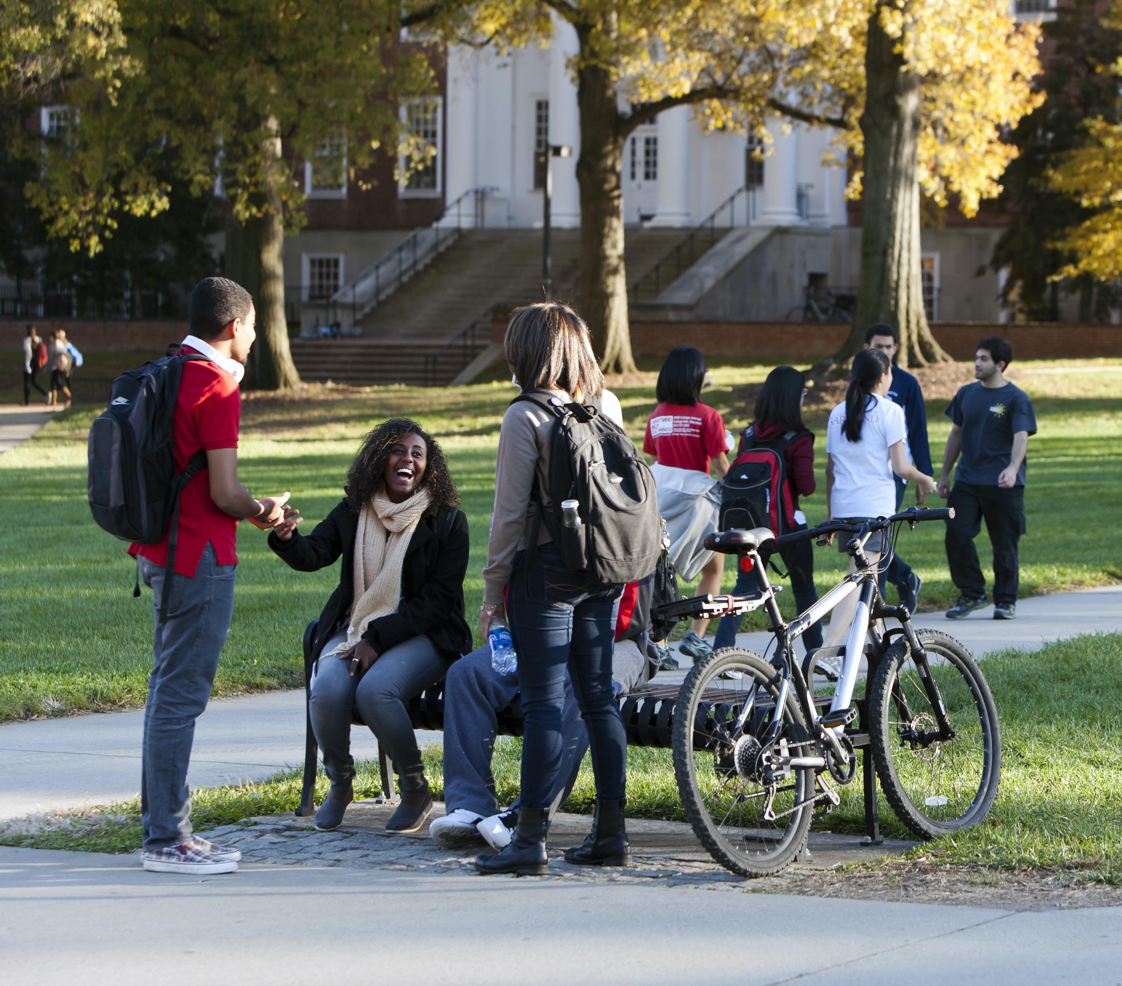 Students Laughing