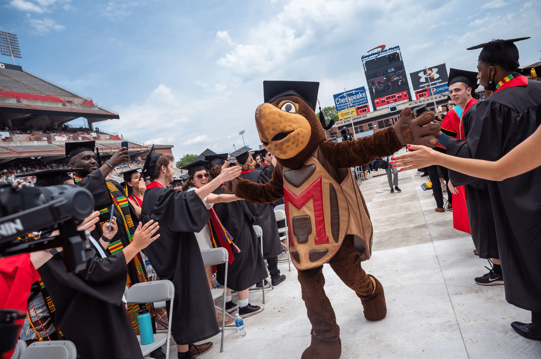 Testudo at commencement