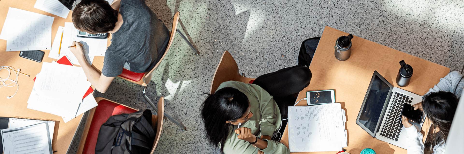 Students Studying Indoors