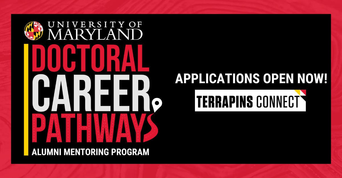 University of Maryland Doctoral Career Pathways Alumni Mentoring Program