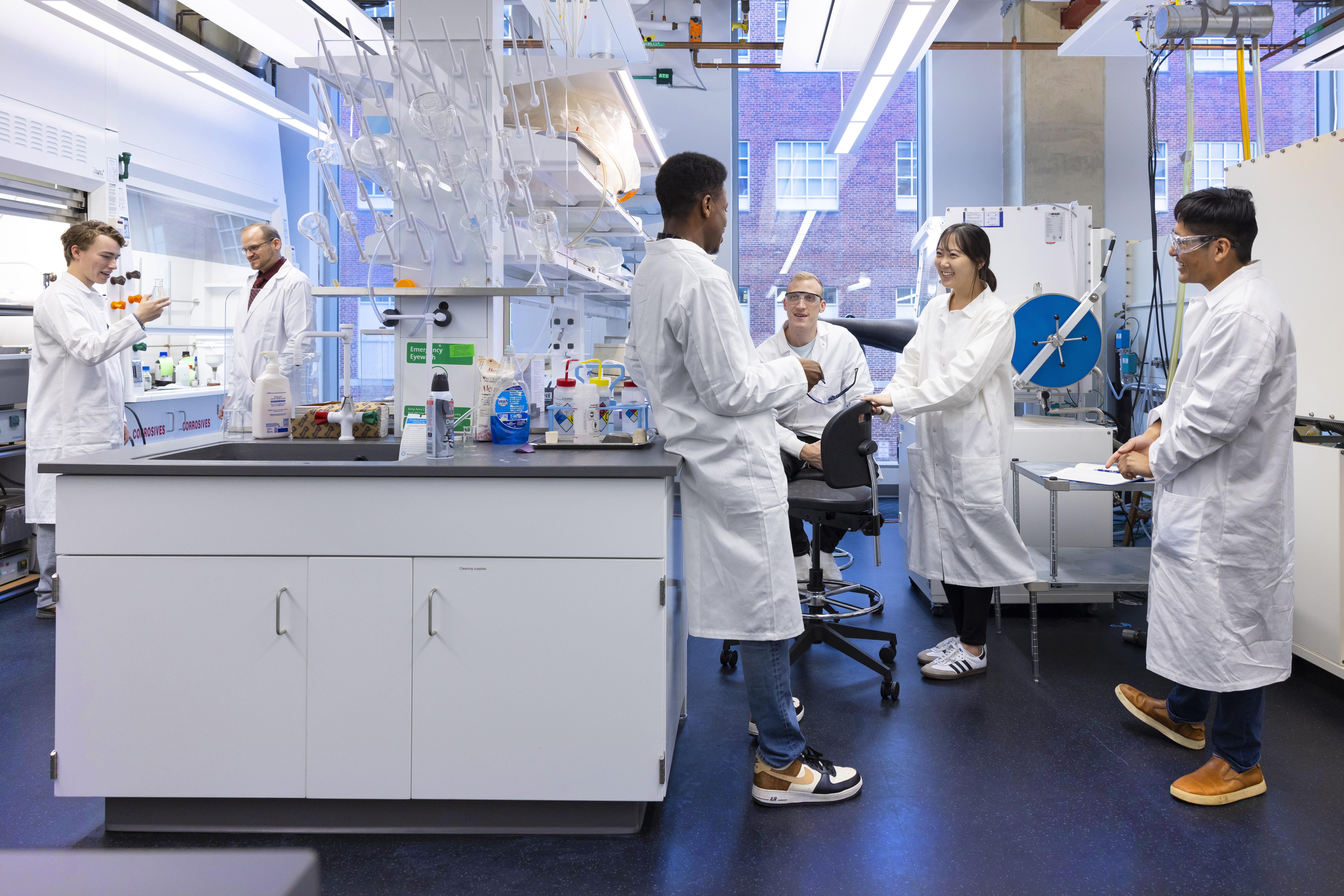 Students in lab