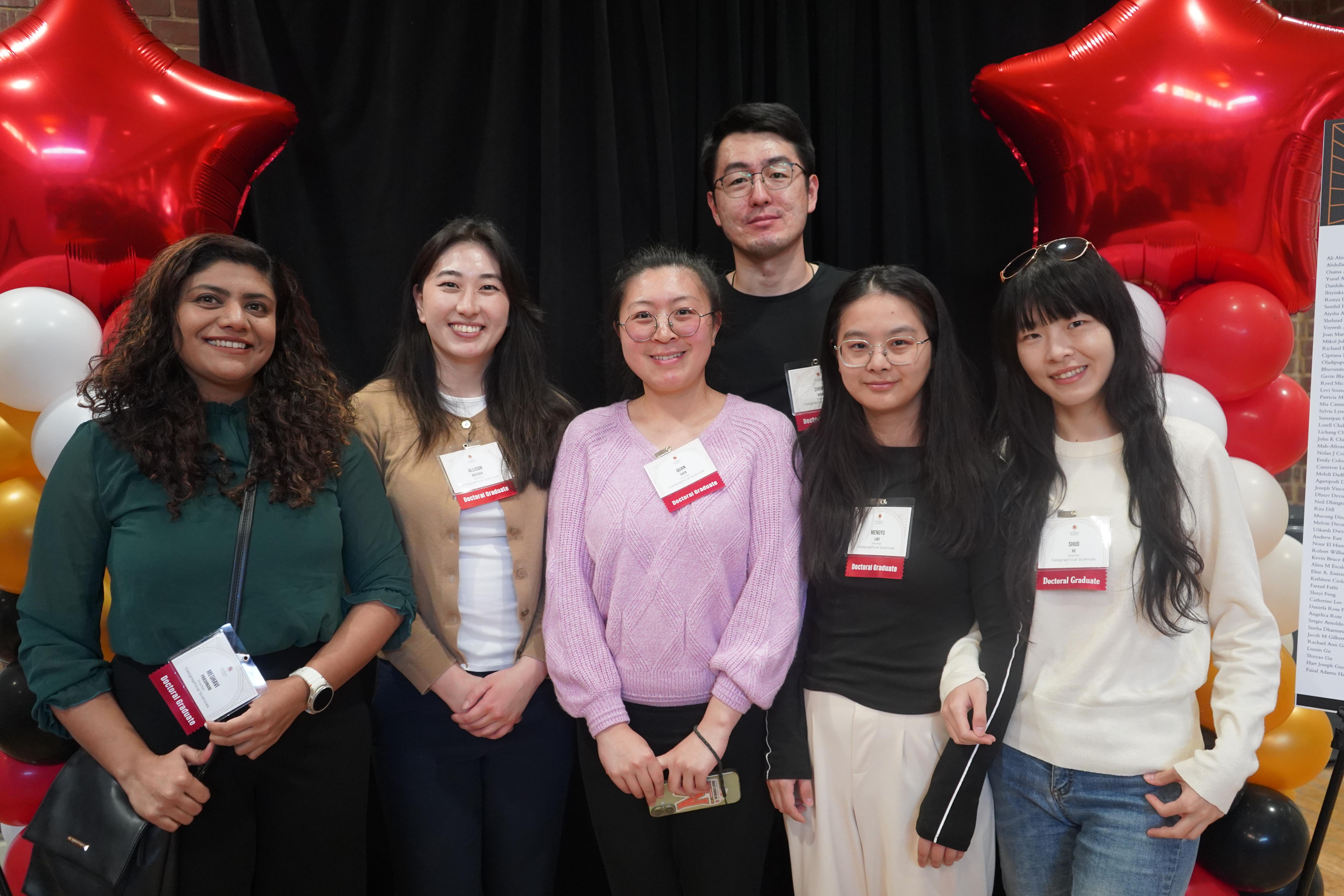 Group of Doctoral Graduate Students at a celebration