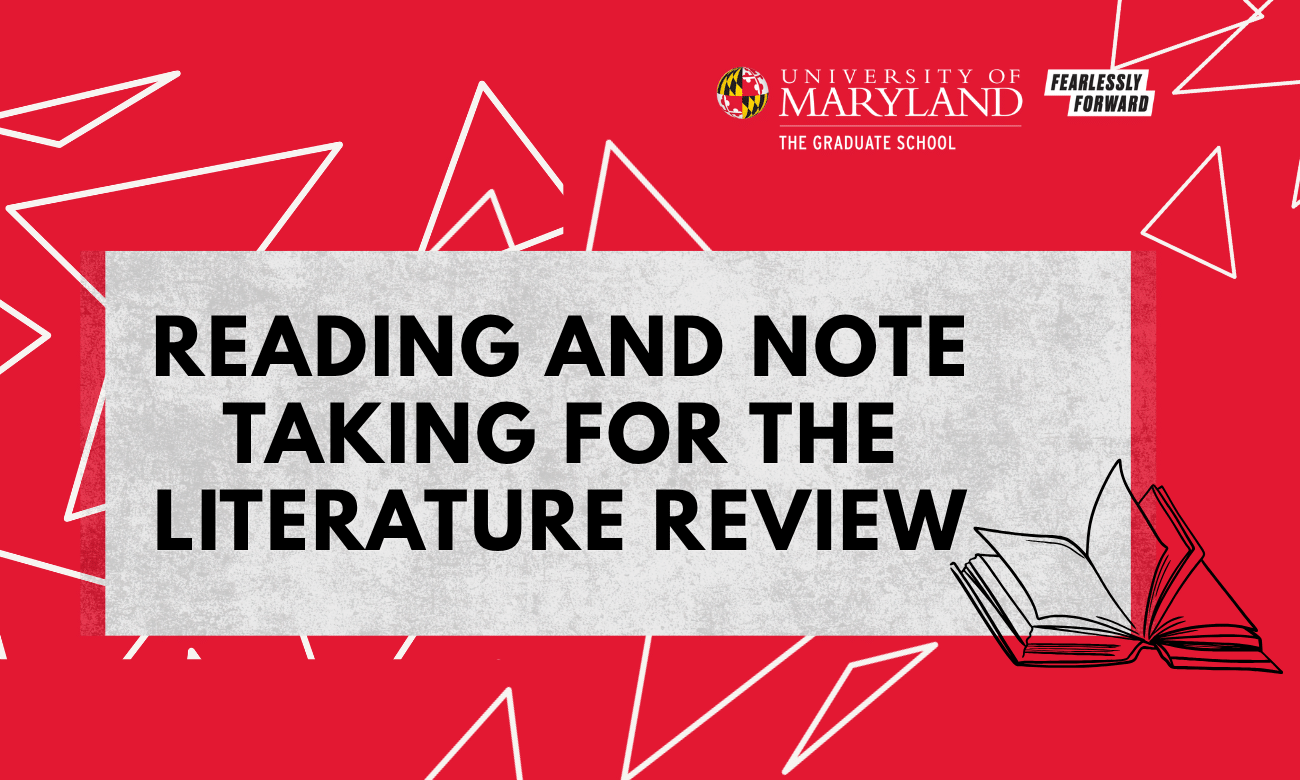Reading and Note Taking for the Literature Review